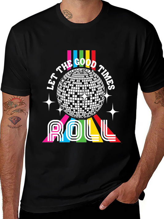 Retro Disco T-Shirt - Let the Good Times Roll!