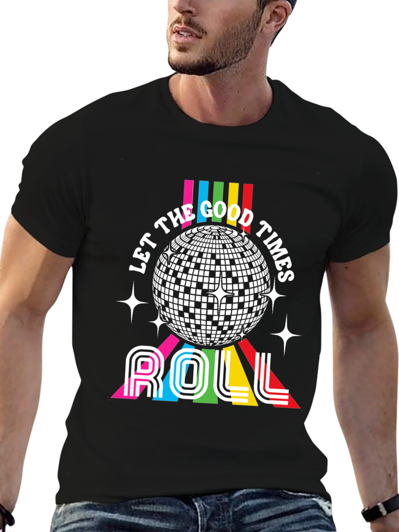 Retro Disco T-Shirt - Let the Good Times Roll!