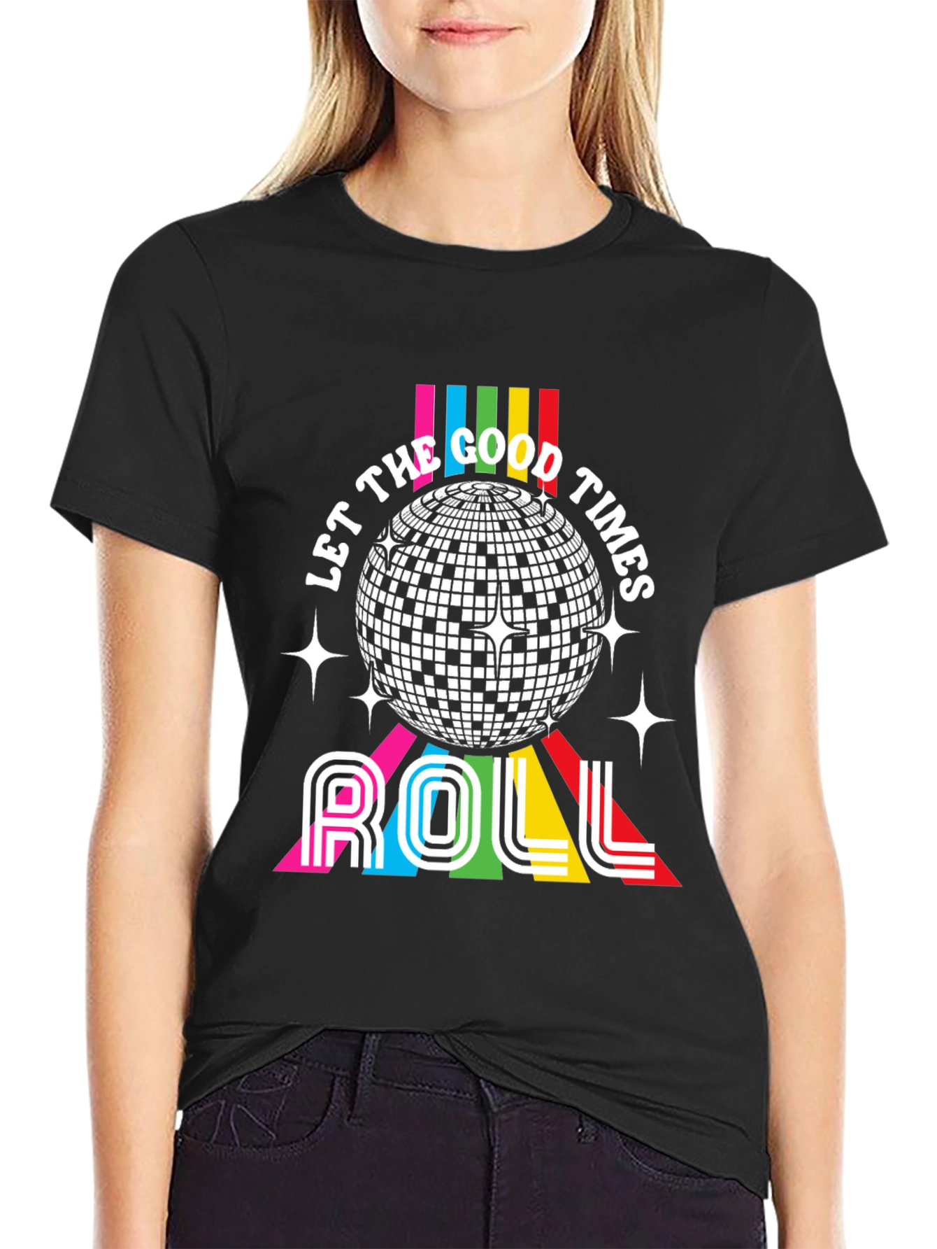 Retro Disco T-Shirt - Let the Good Times Roll!