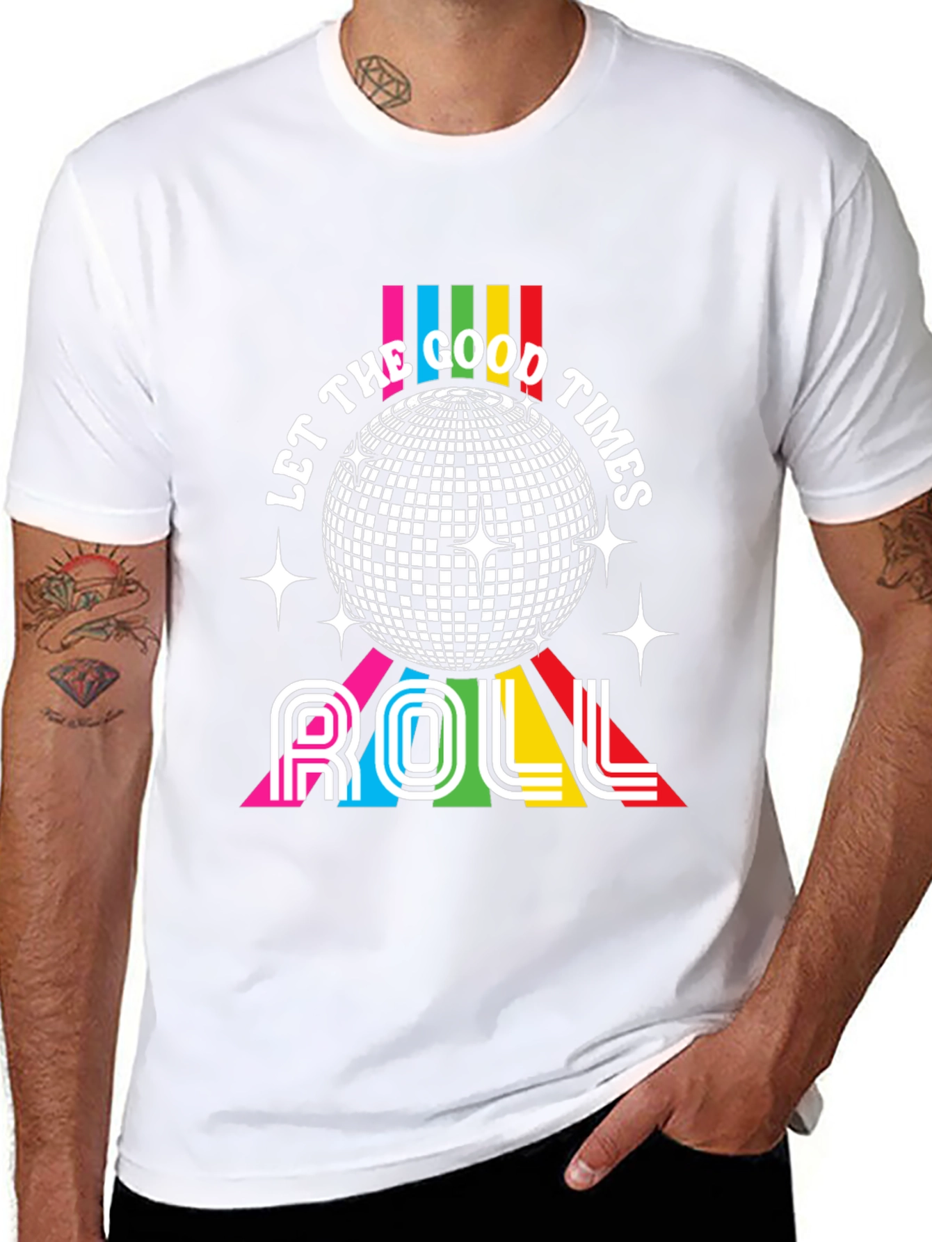 Retro Disco T-Shirt - Let the Good Times Roll!