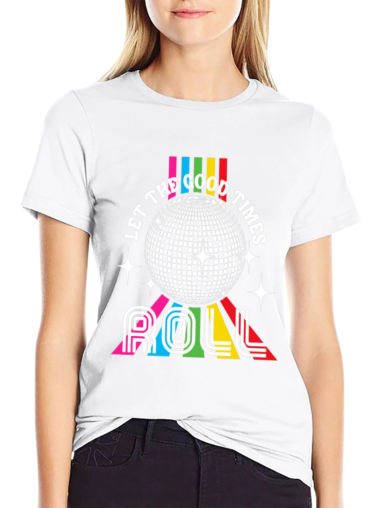 Retro Disco T-Shirt - Let the Good Times Roll!