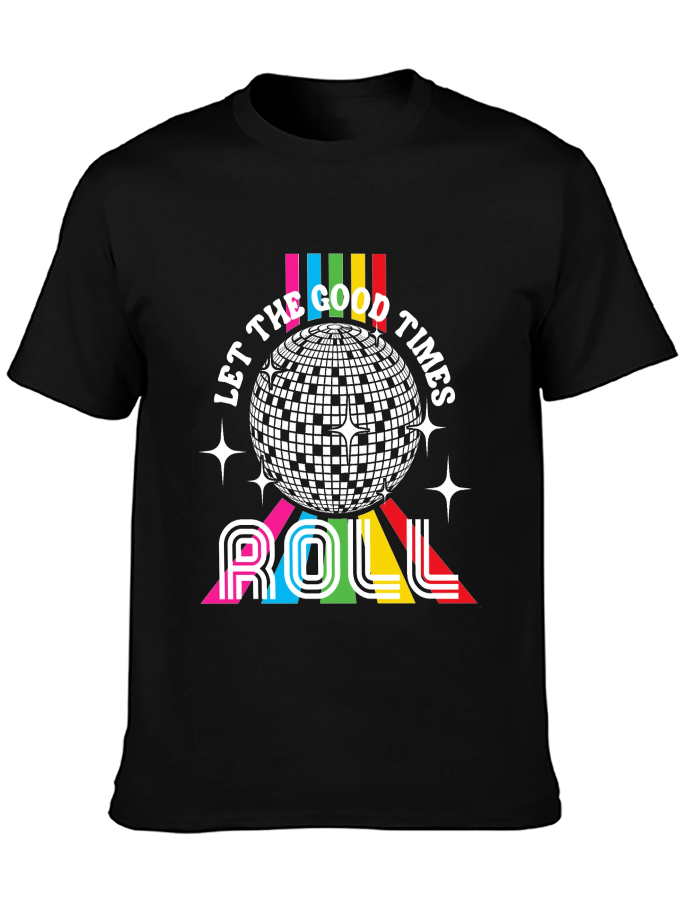 Retro Disco T-Shirt - Let the Good Times Roll!