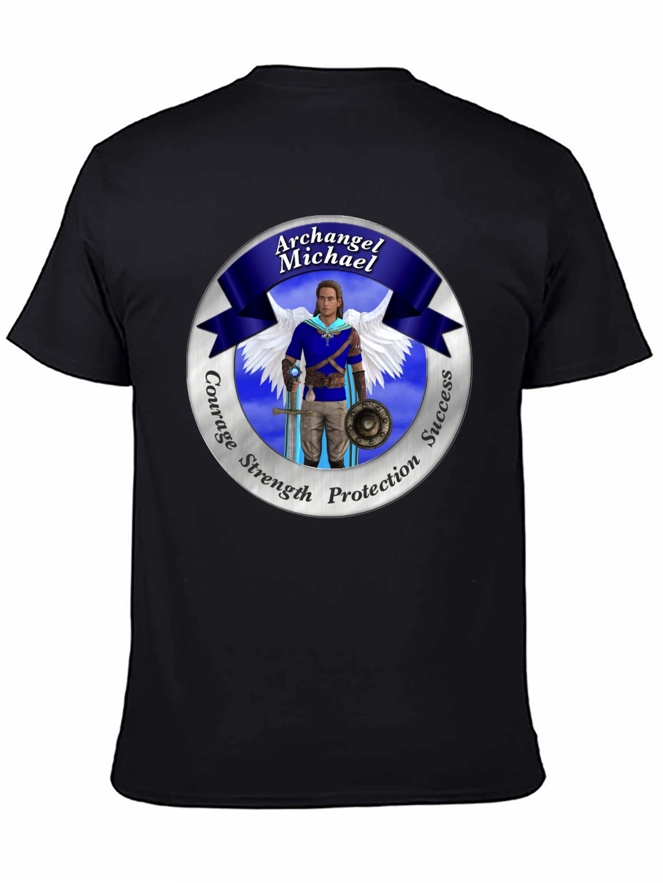 Archangel Michael T-Shirt: Courage Strength Protection