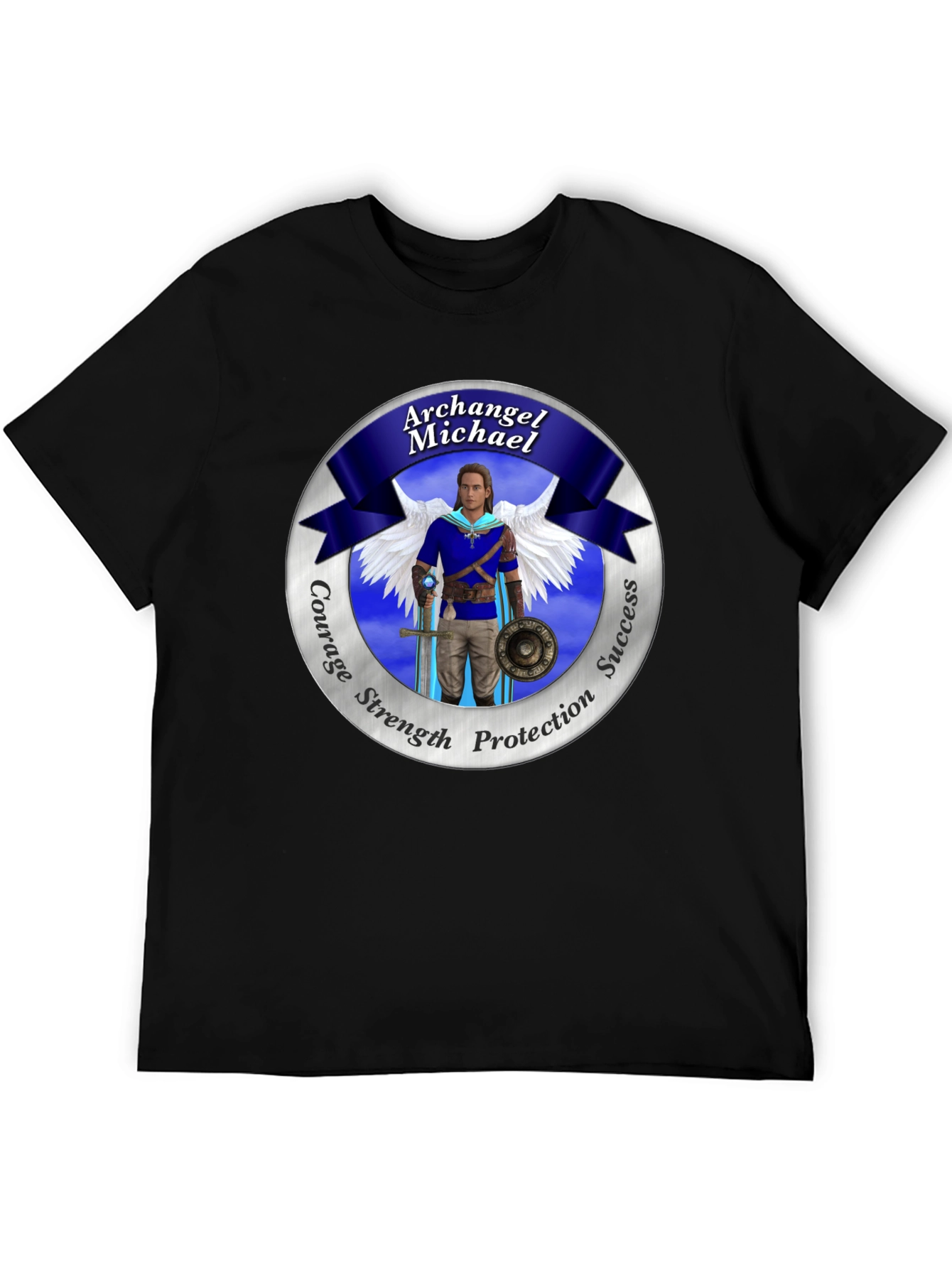 Archangel Michael T-Shirt: Courage Strength Protection