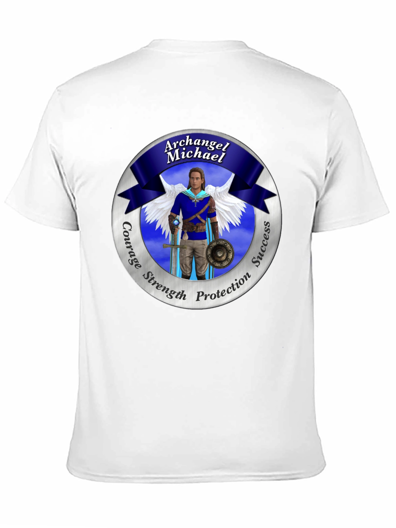 Archangel Michael T-Shirt: Courage Strength Protection