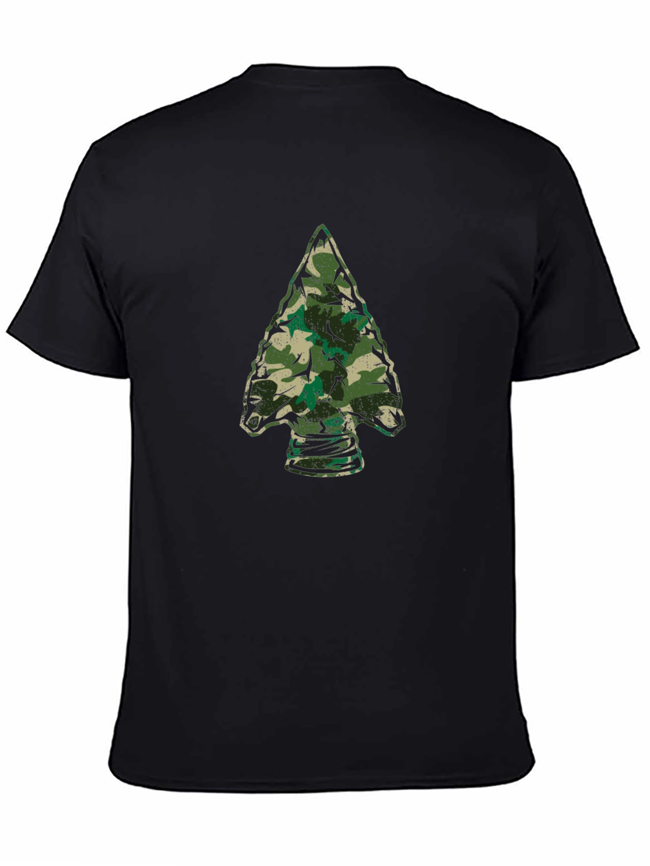 Camouflage Arrowhead Graphic Tee - Black
