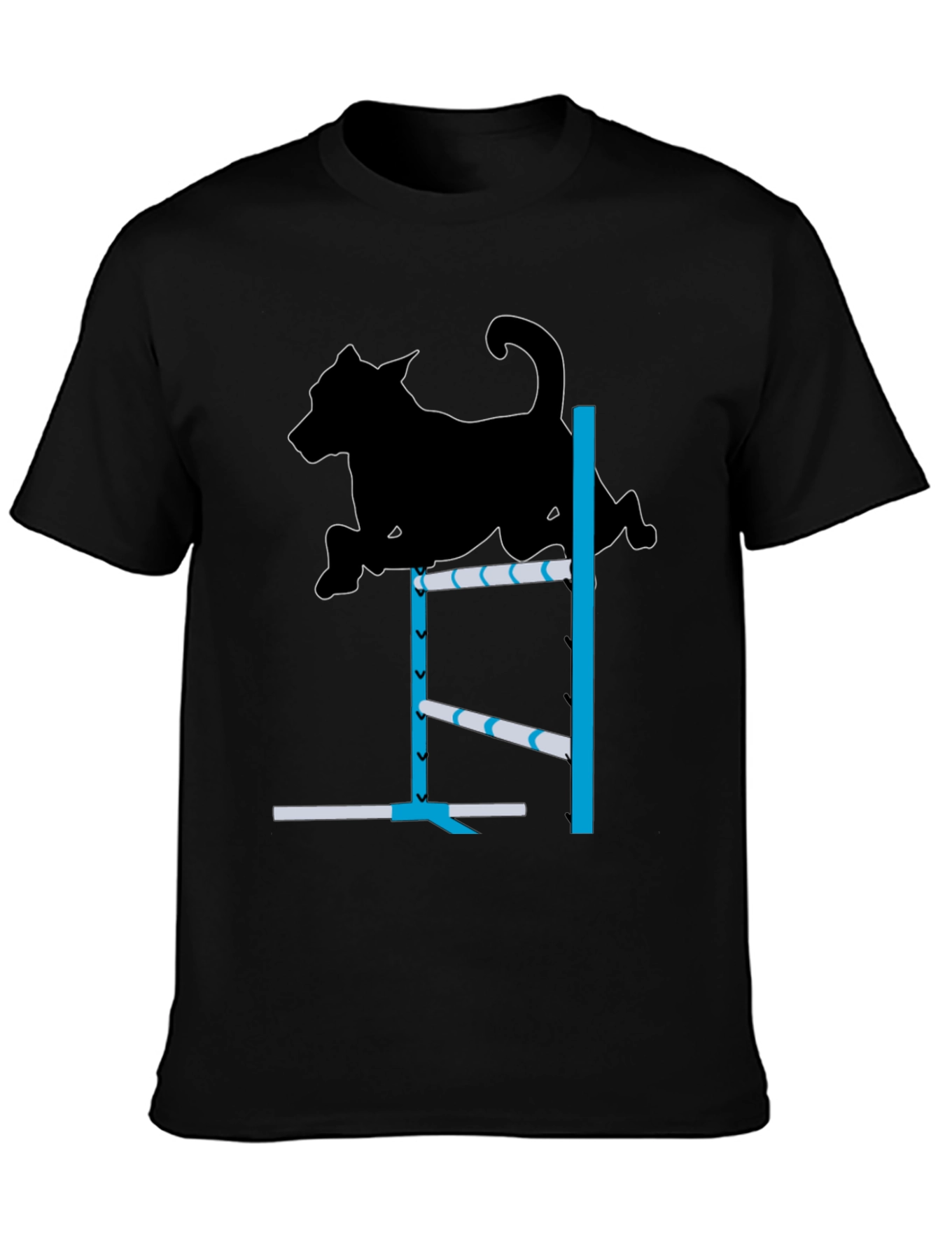 Dog Agility T-Shirt - Canine Jump Design