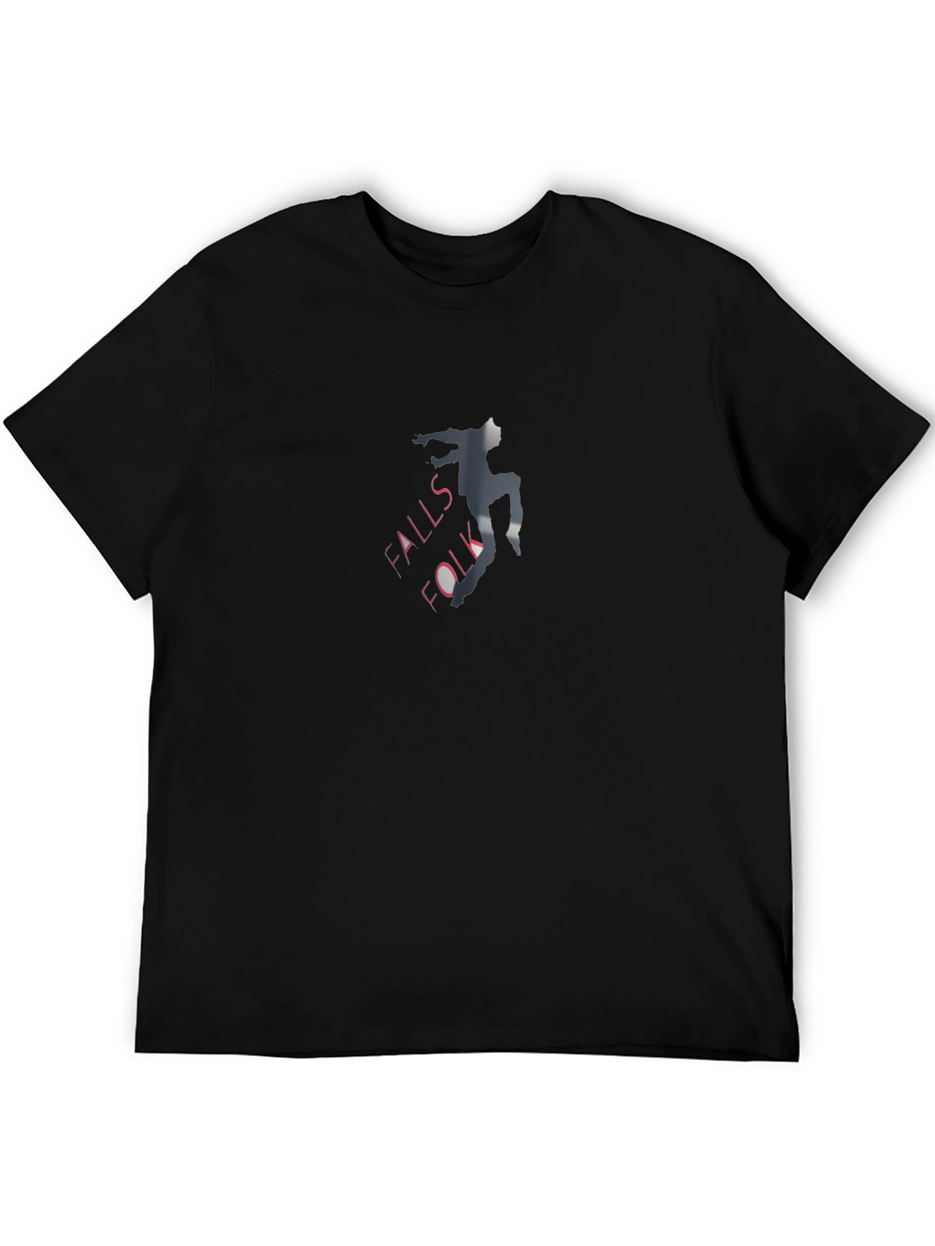 Falls Folk Graphic Black T-Shirt
