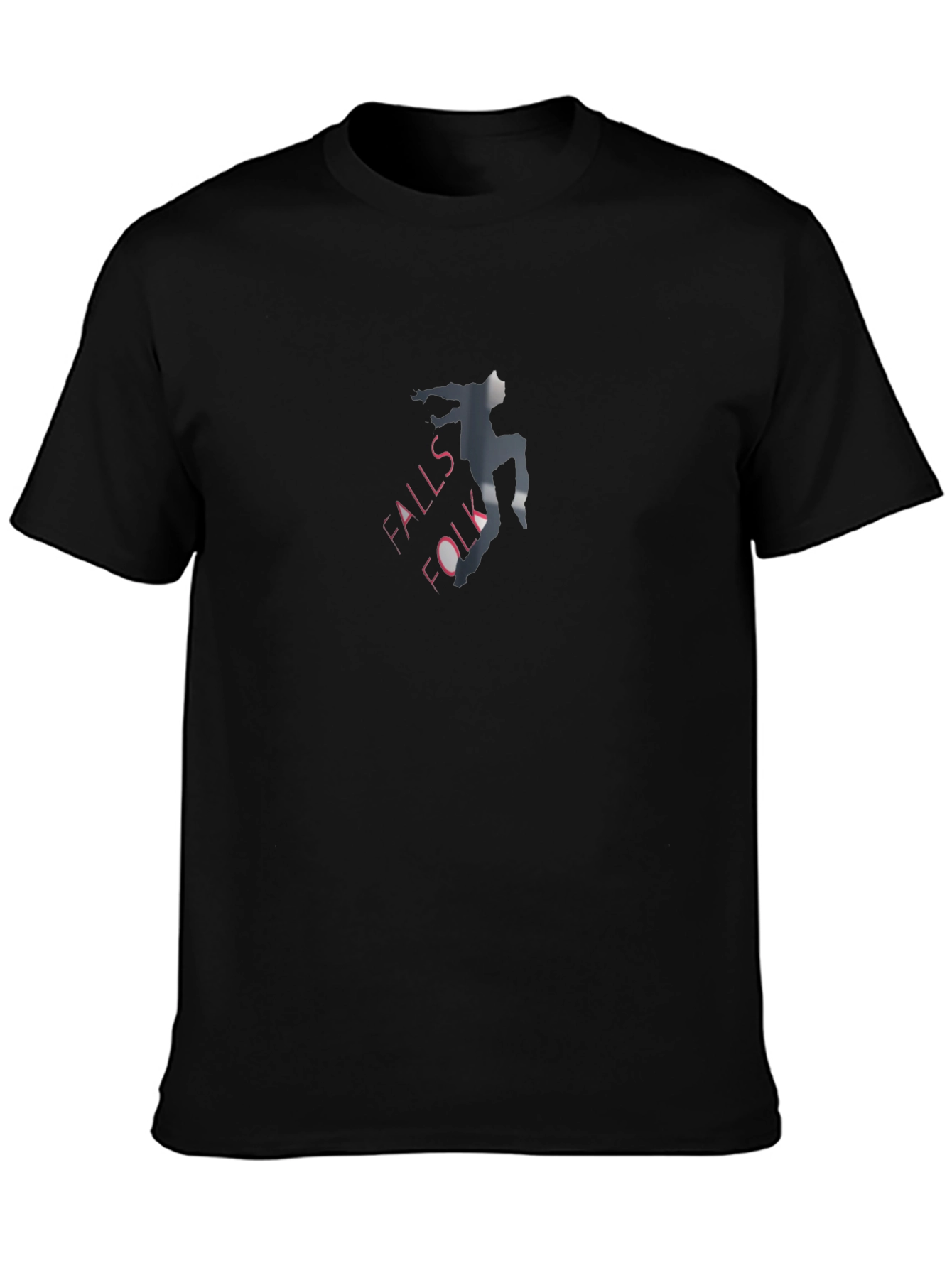 Falls Folk Graphic Black T-Shirt