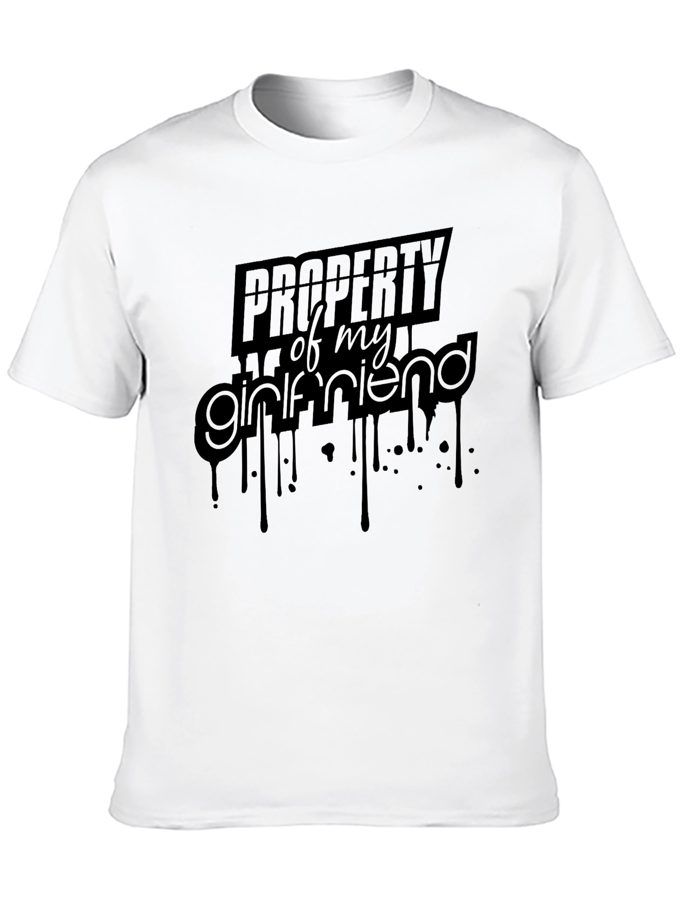 Property of My Girlfriend - Mens Black Graphic Tee