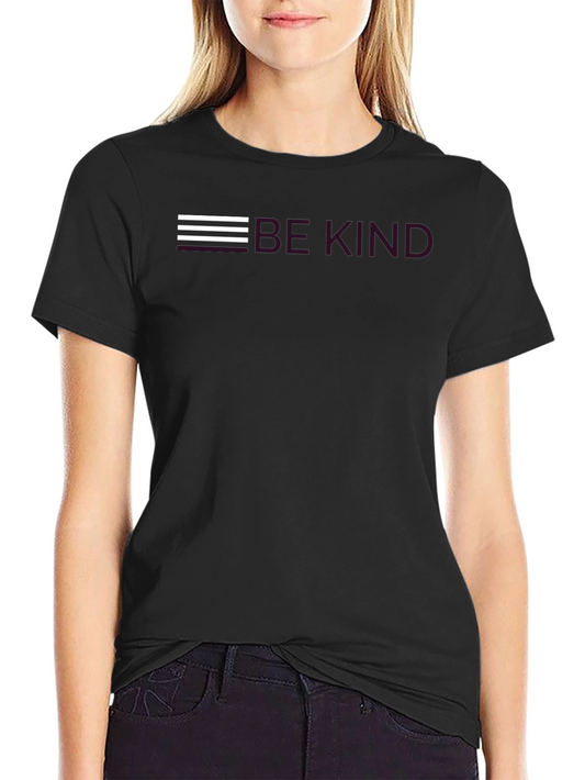 Be Kind Graphic Tee - Black Crew Neck