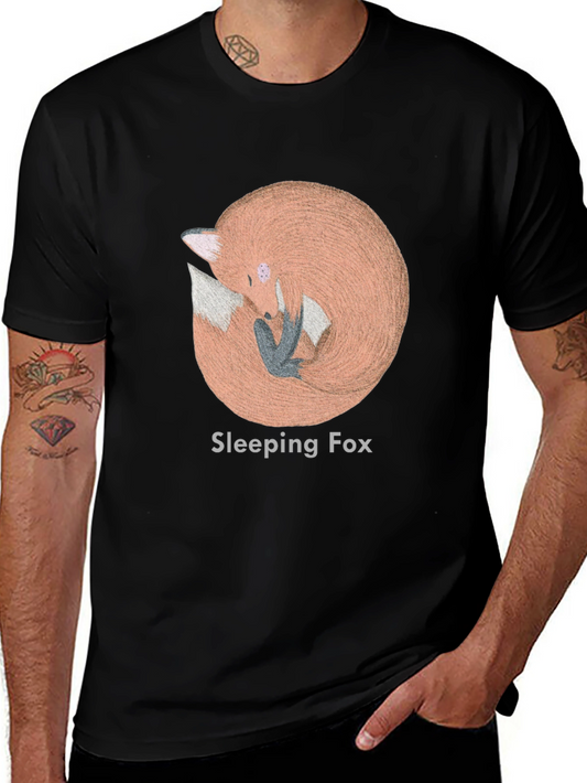 Sleeping Fox Graphic T-Shirt - Soft & Stylish