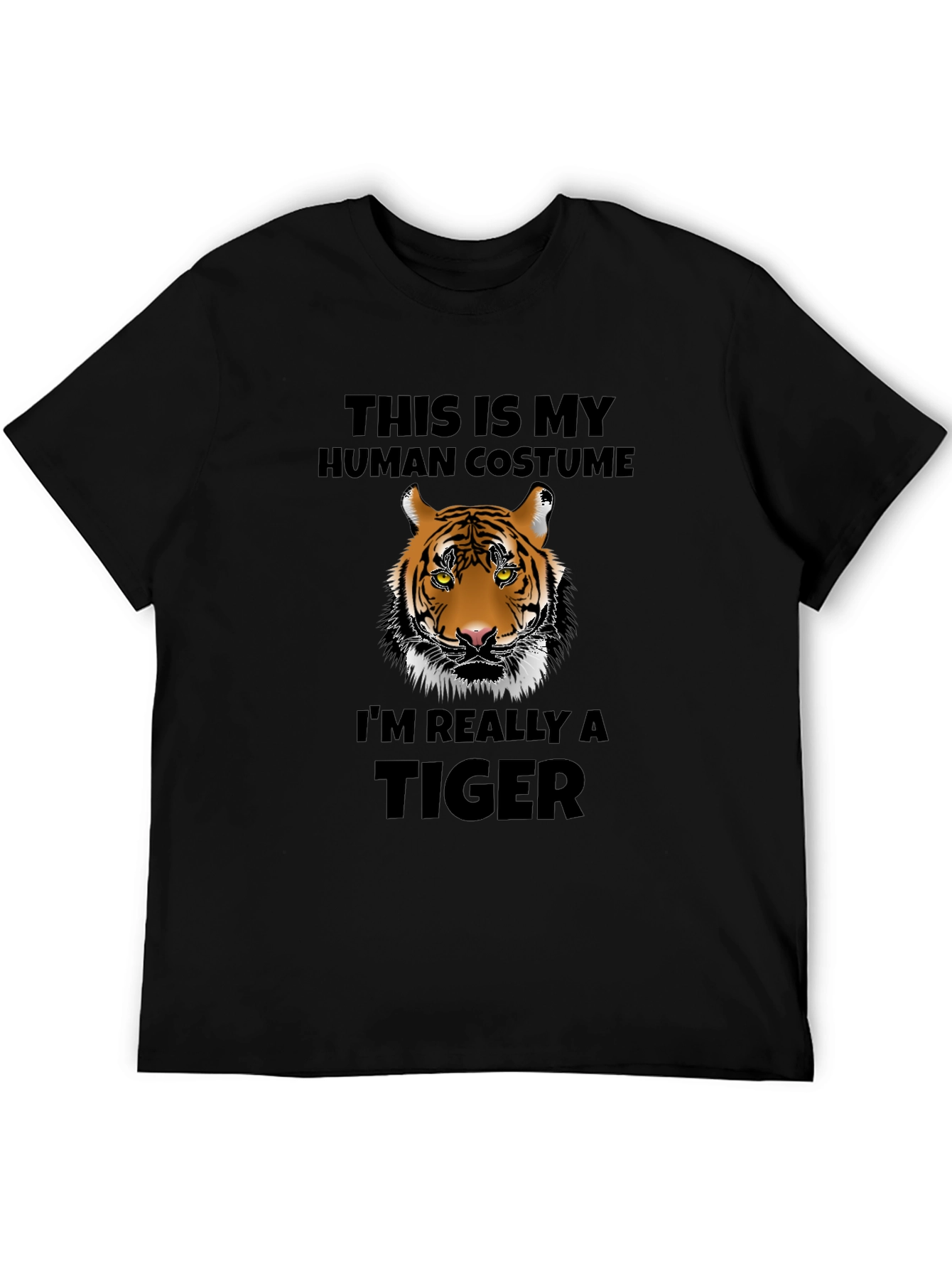 Funny Tiger Costume T-Shirt - Human Disguise Tee