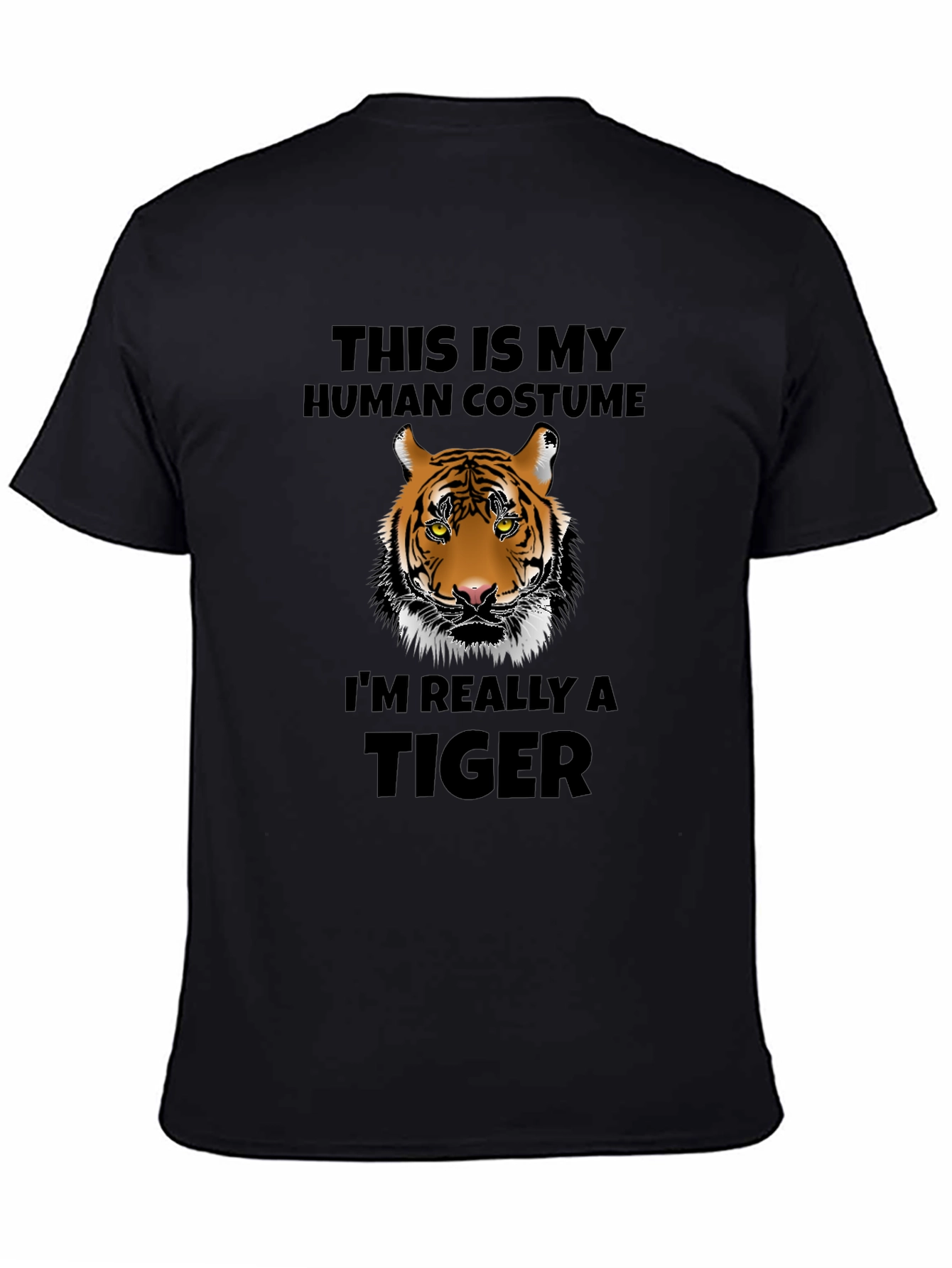 Funny Tiger Costume T-Shirt - Human Disguise Tee