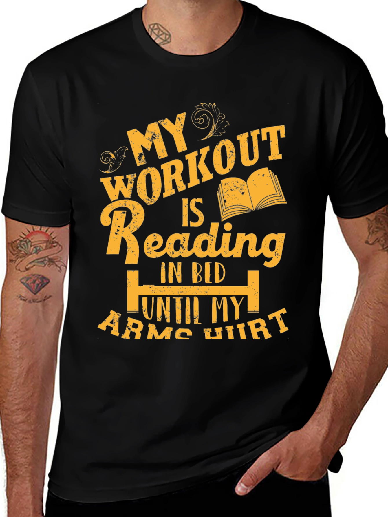 My Workout Is Reading T-Shirt
