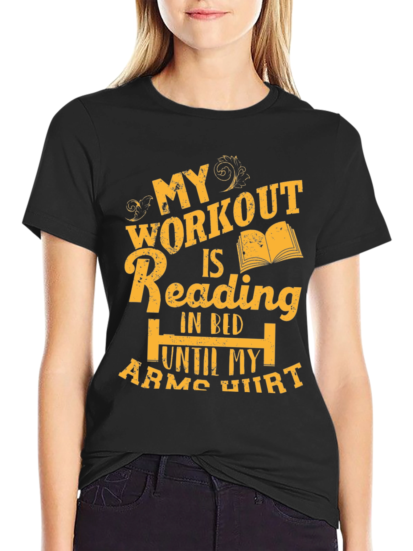 My Workout Is Reading T-Shirt