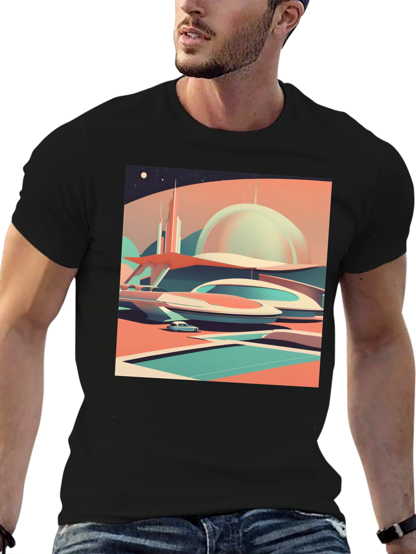 Retro Futuristic Graphic Tee