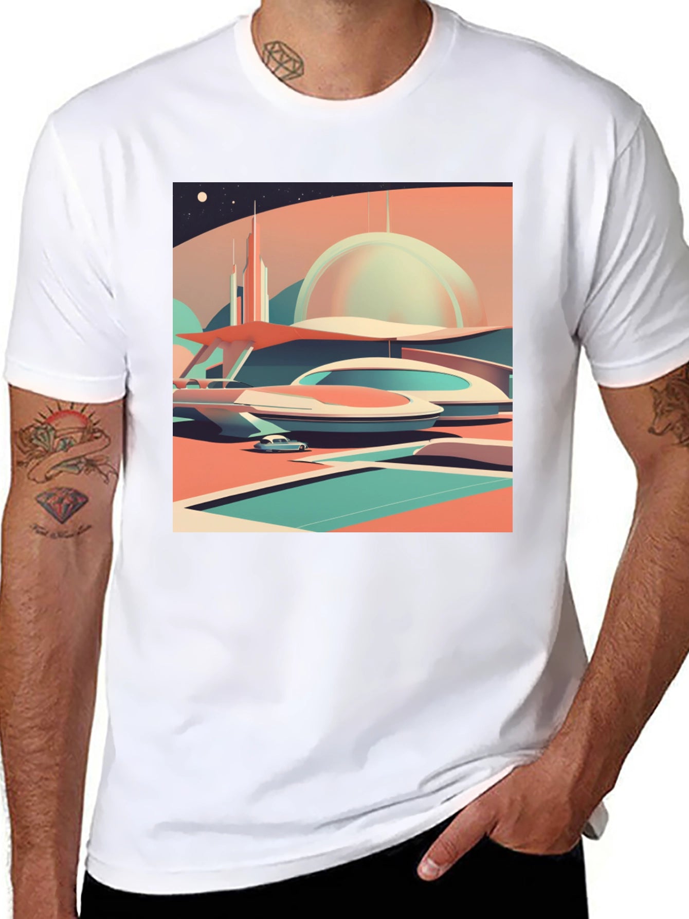 Retro Futuristic Graphic Tee