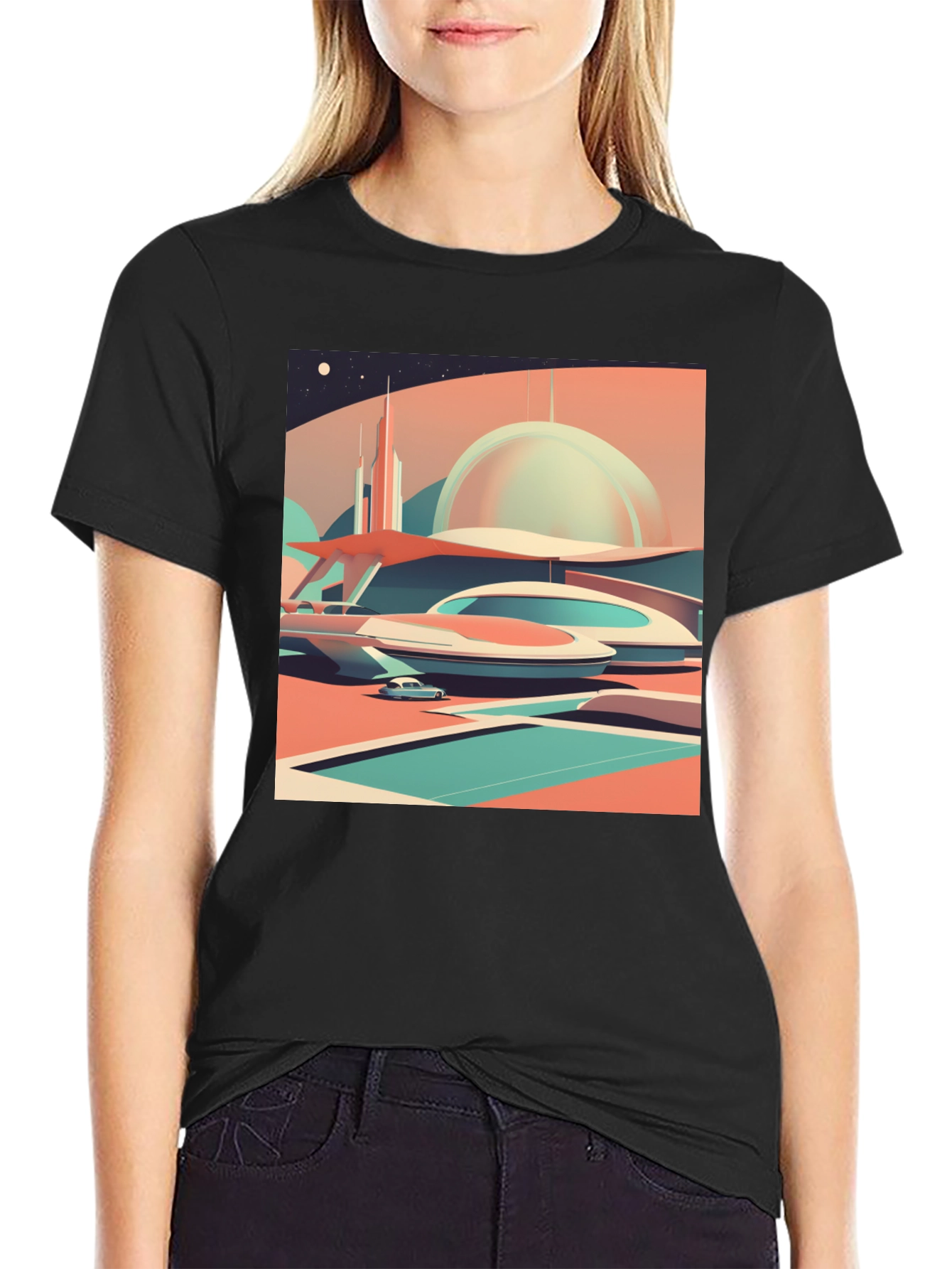 Retro Futuristic Graphic Tee