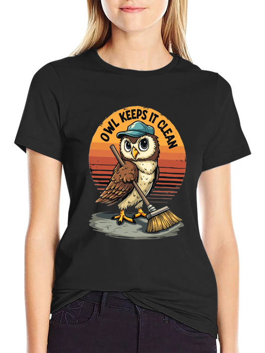 Owl Keeps It Clean T-Shirt