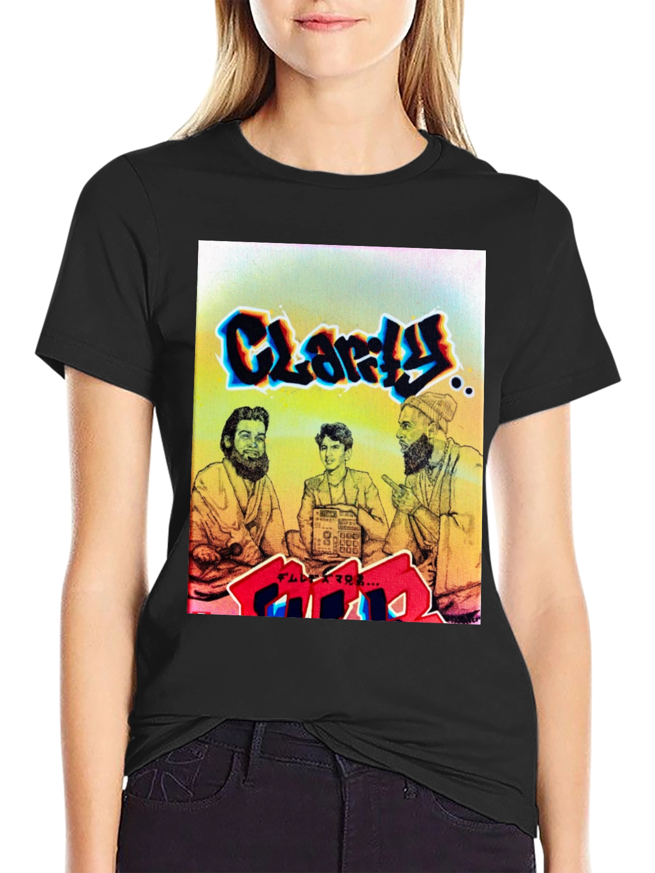 Clarity Graphic Tee - Unisex Black T-Shirt