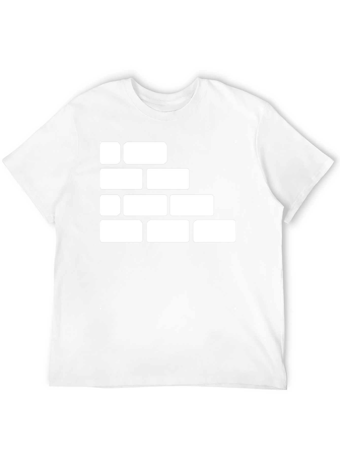 Brick Wall Graphic Tee - Black Cotton T-Shirt