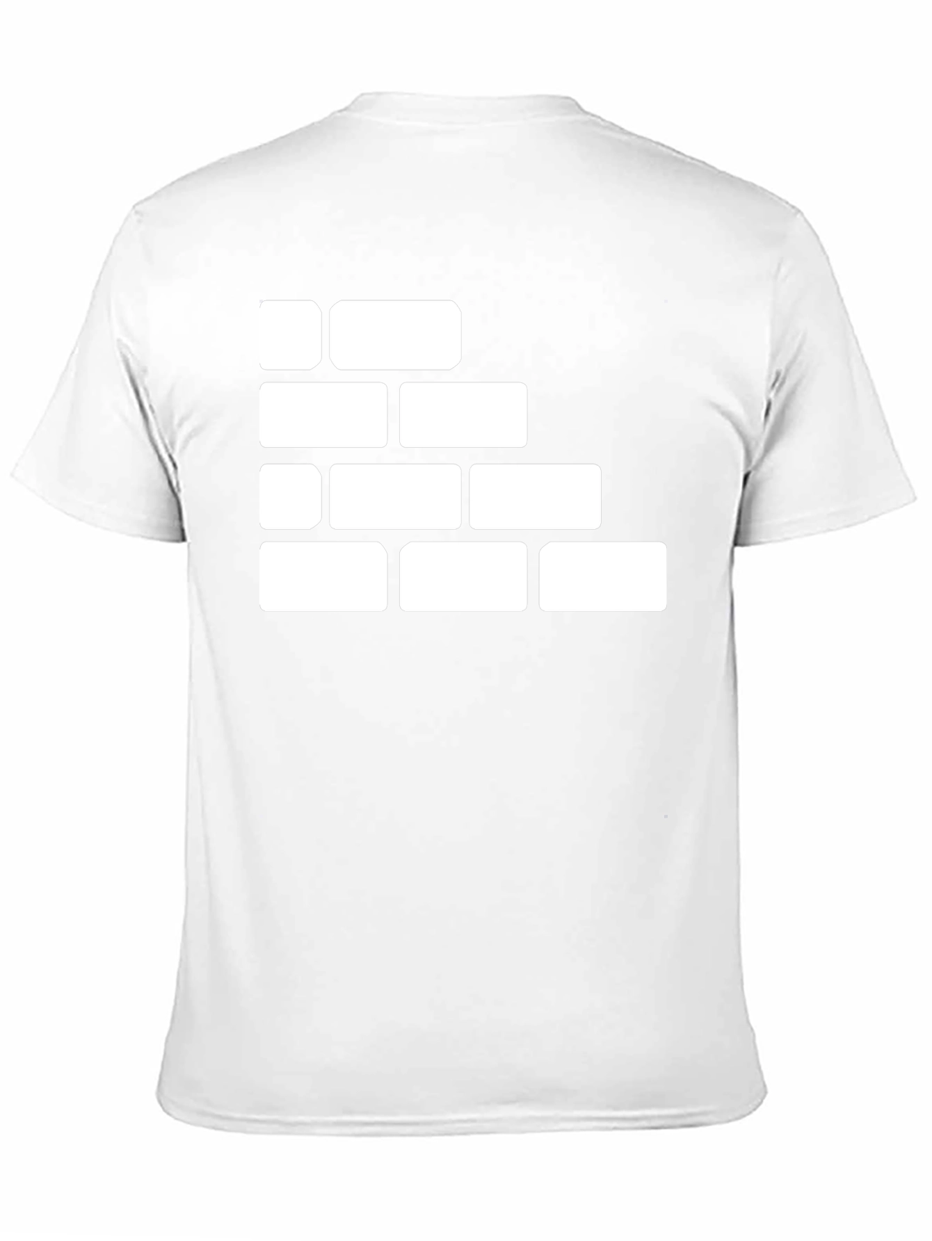 Brick Wall Graphic Tee - Black Cotton T-Shirt