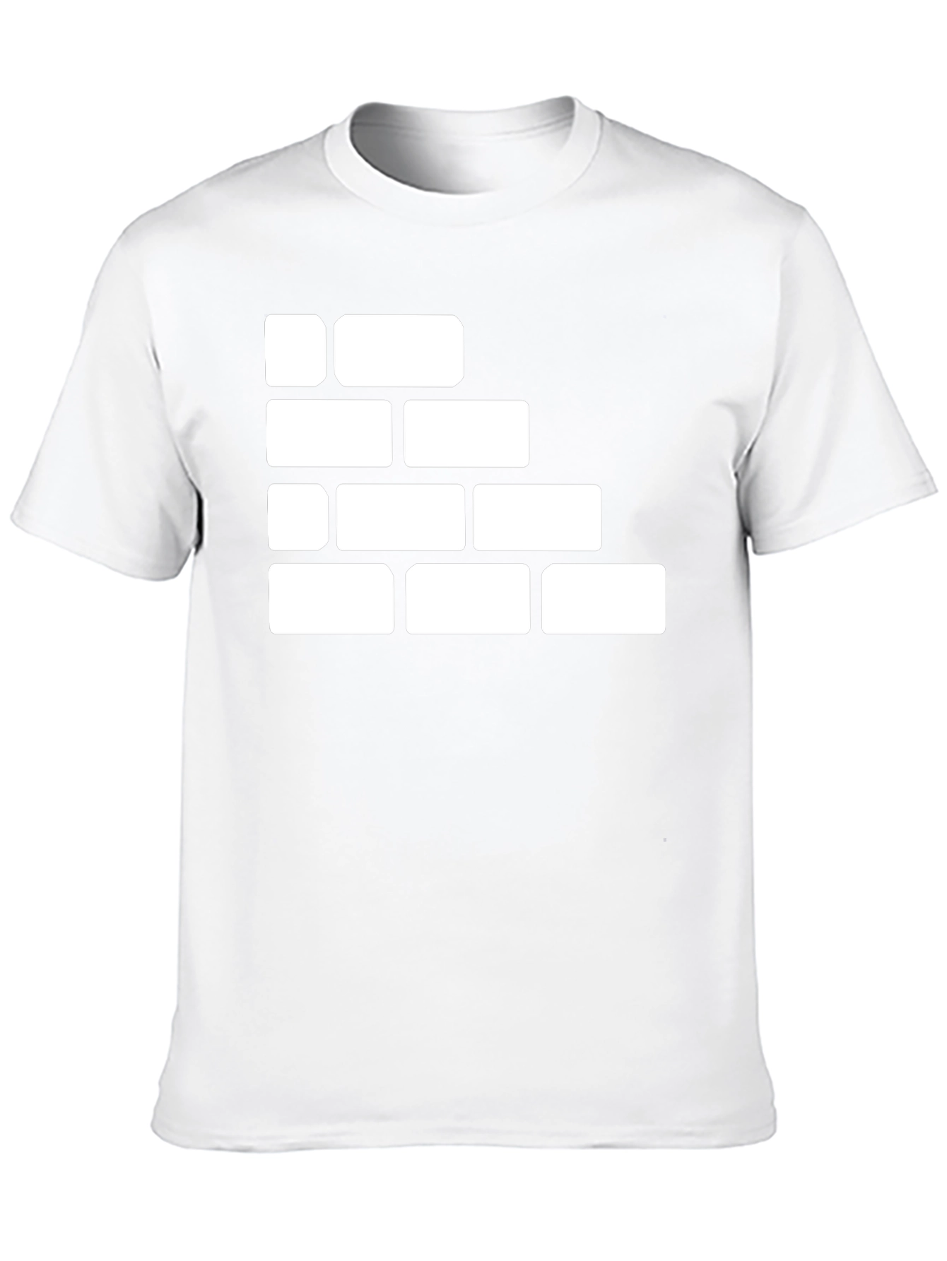 Brick Wall Graphic Tee - Black Cotton T-Shirt