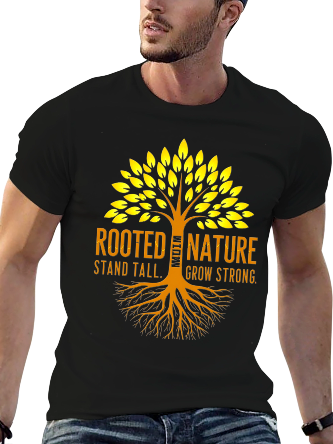 Rooted Nature Graphic Tee - Stand Tall Grow Strong