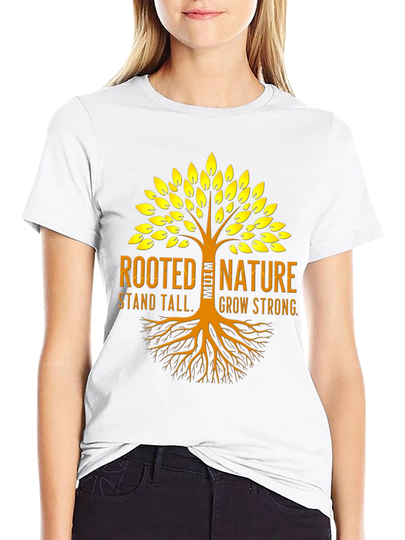 Rooted Nature Graphic Tee - Stand Tall Grow Strong