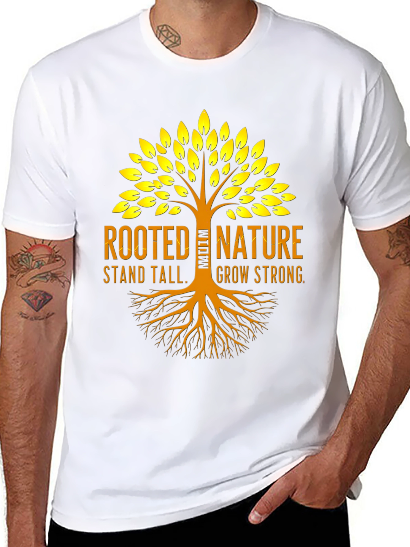 Rooted Nature Graphic Tee - Stand Tall Grow Strong