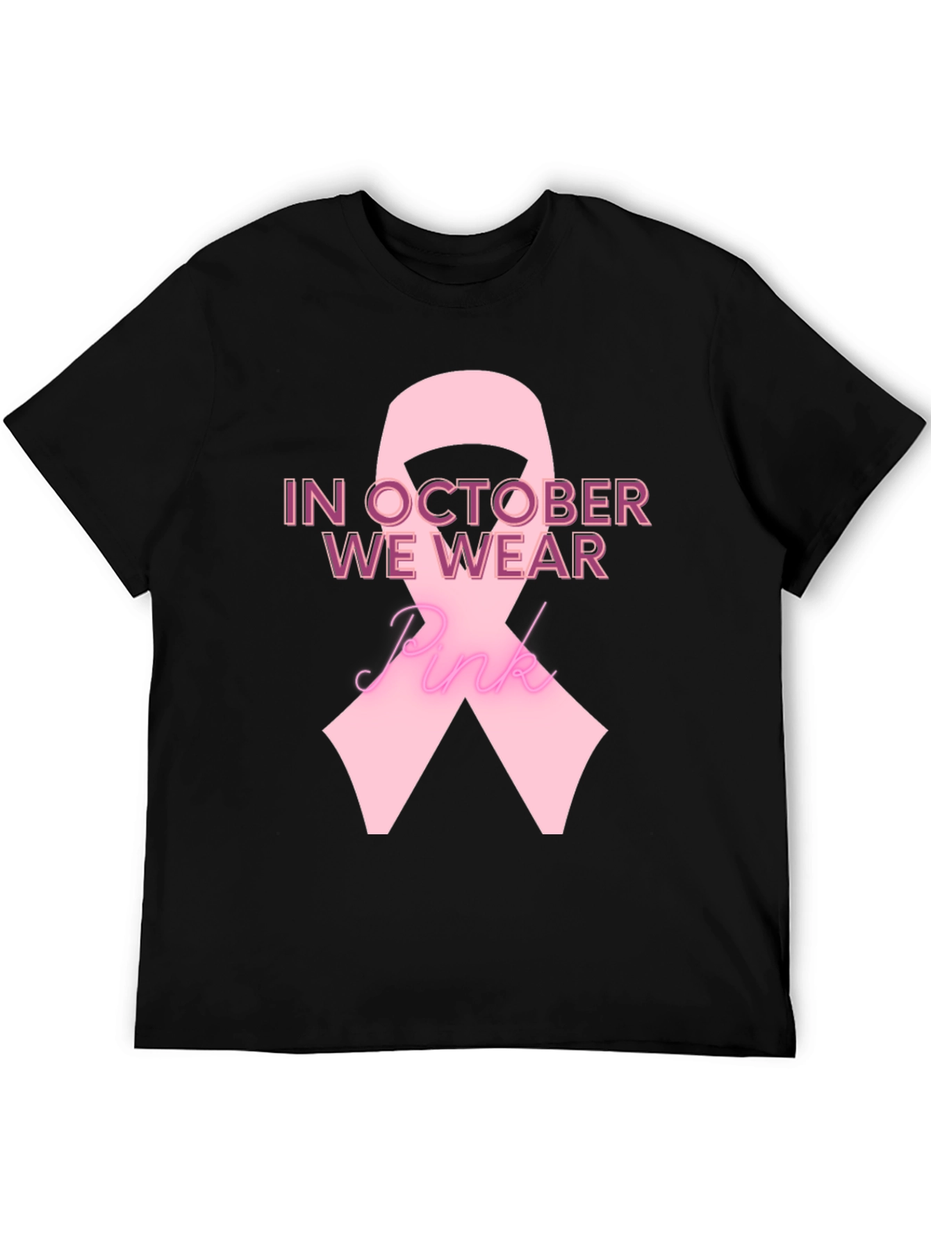 Pink Ribbon Breast Cancer Awareness T-Shirt
