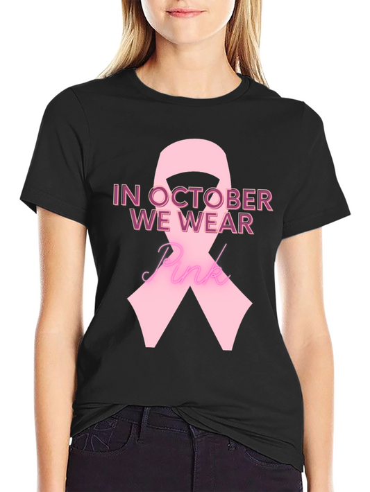Pink Ribbon Breast Cancer Awareness T-Shirt
