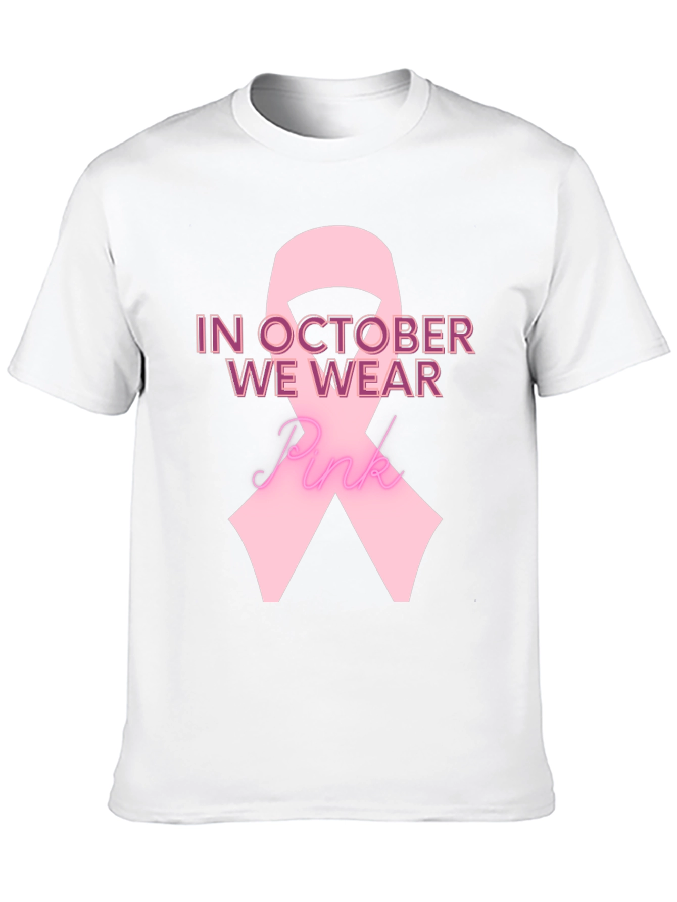 Pink Ribbon Breast Cancer Awareness T-Shirt