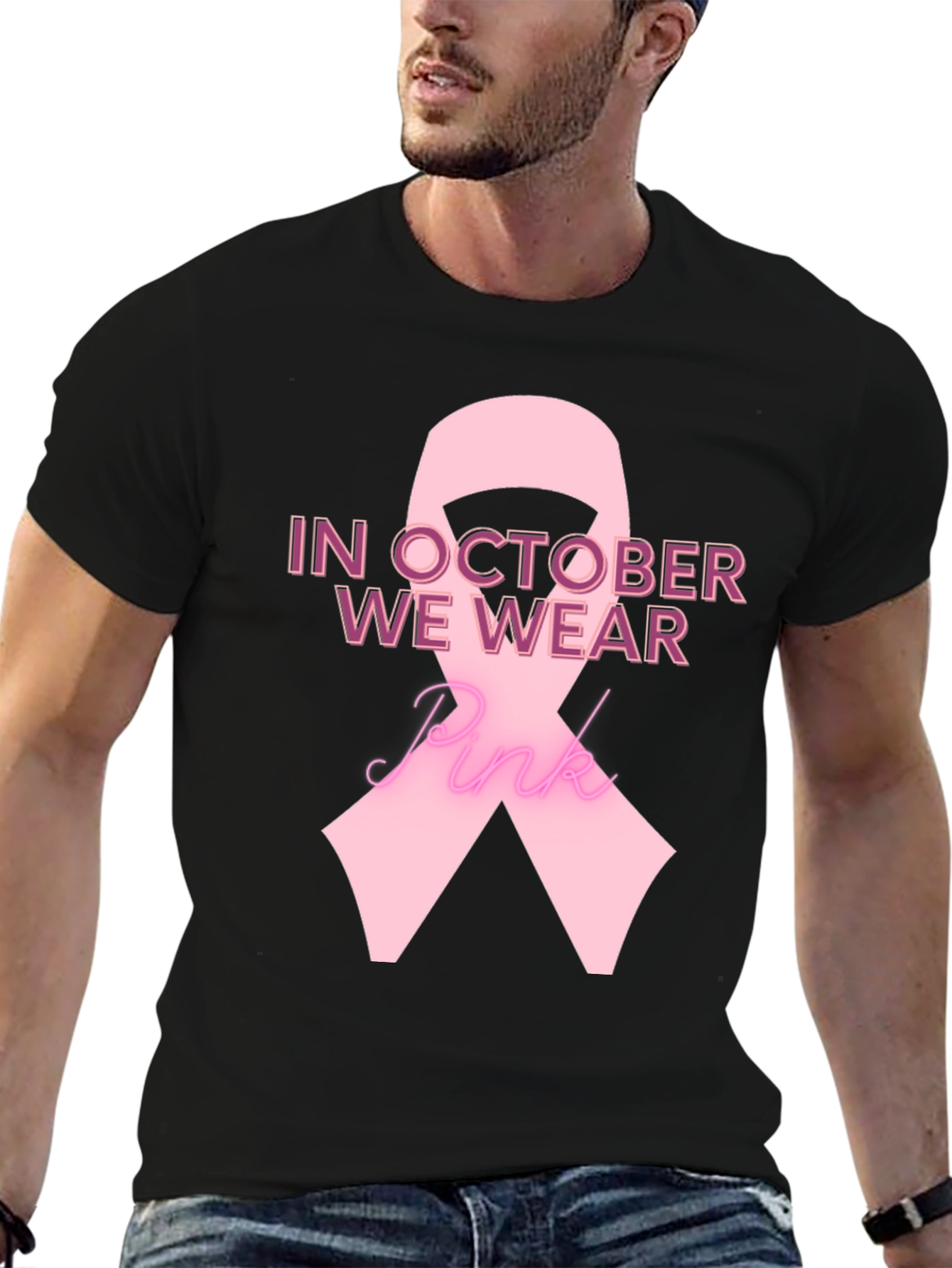 Pink Ribbon Breast Cancer Awareness T-Shirt