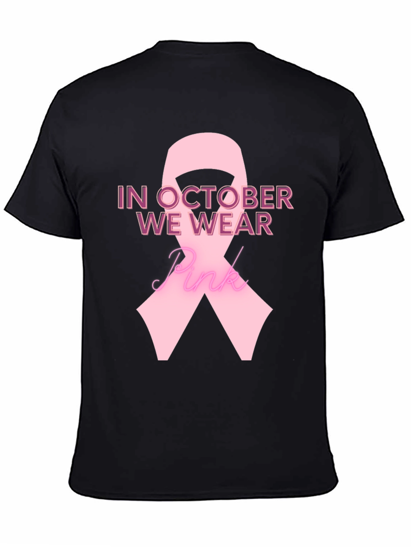 Pink Ribbon Breast Cancer Awareness T-Shirt