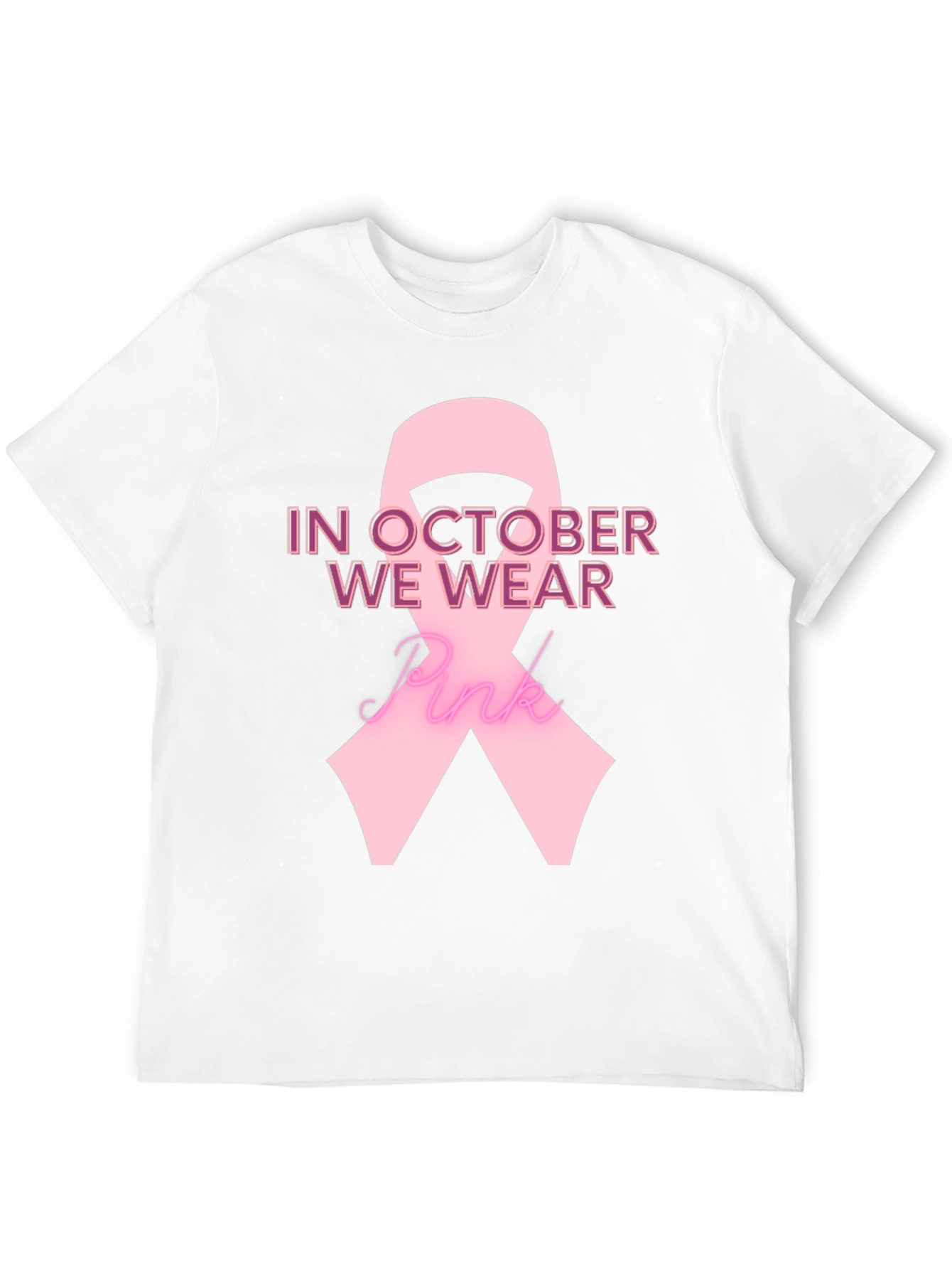 Pink Ribbon Breast Cancer Awareness T-Shirt