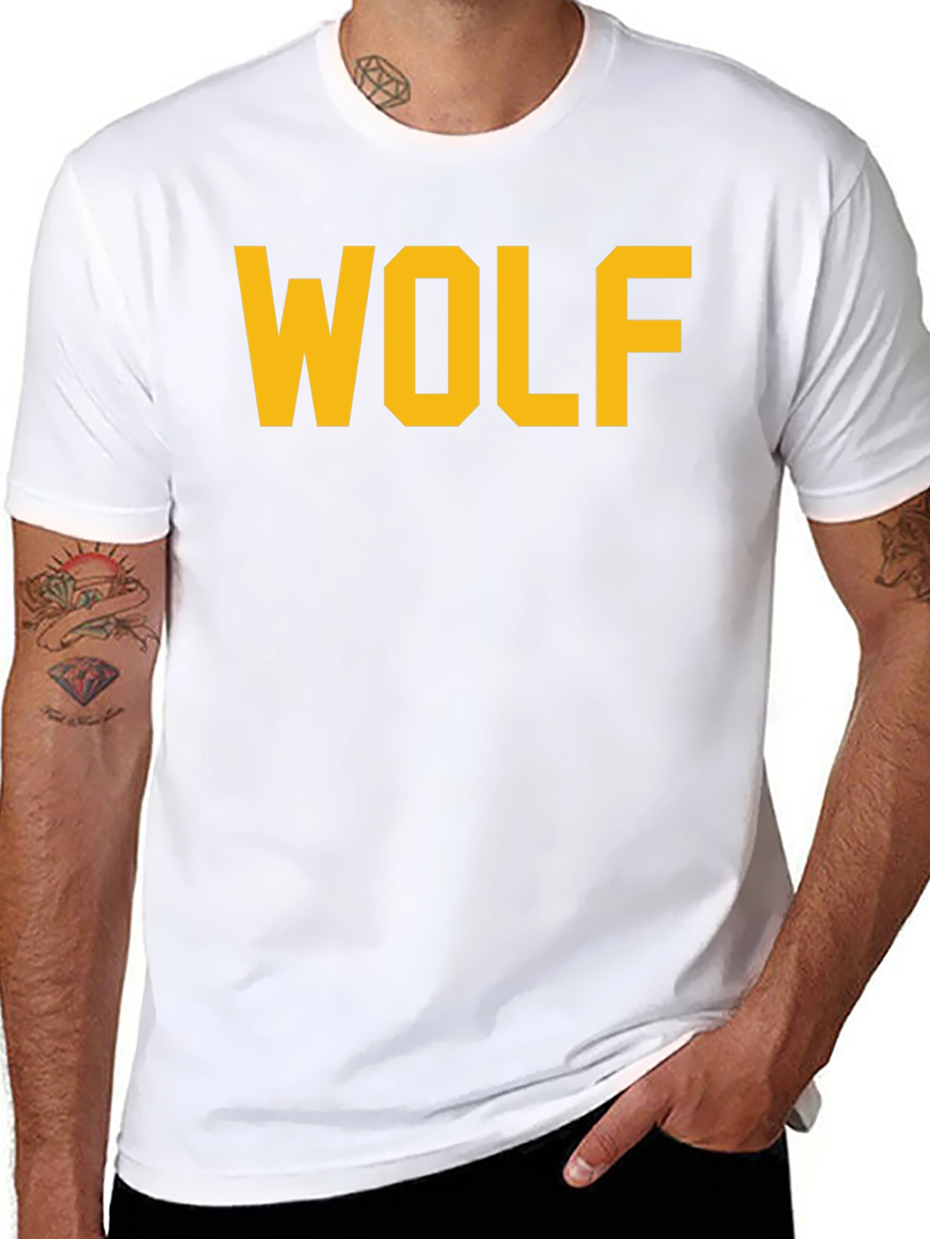 WOLF Graphic Tee - Bold Collegiate Style