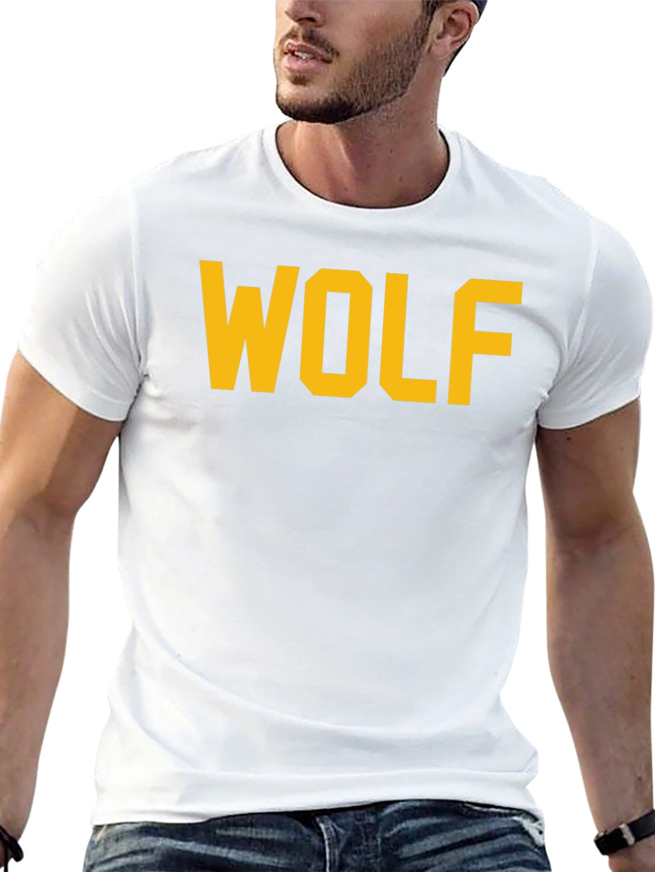 WOLF Graphic Tee - Bold Collegiate Style