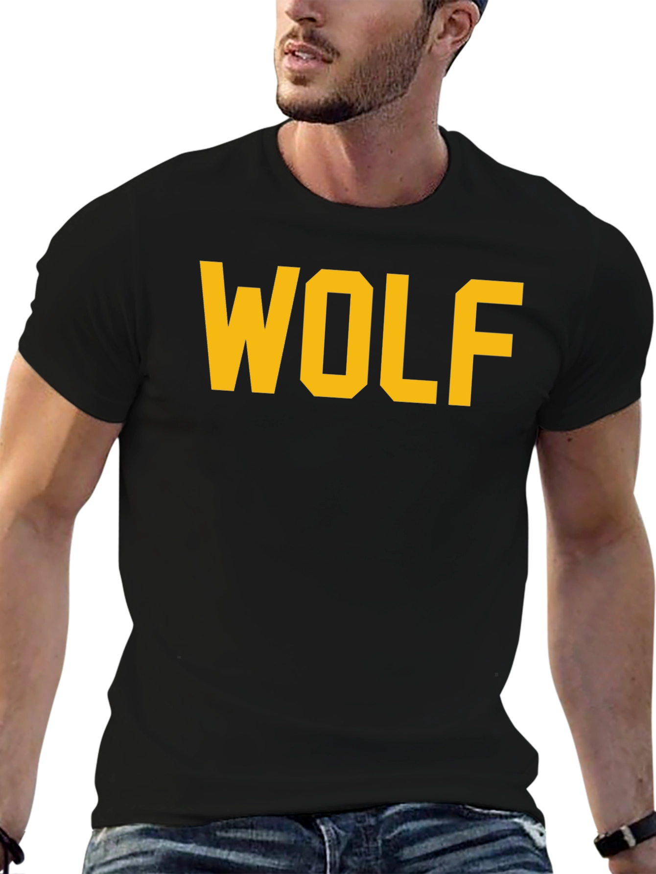 WOLF Graphic Tee - Bold Collegiate Style