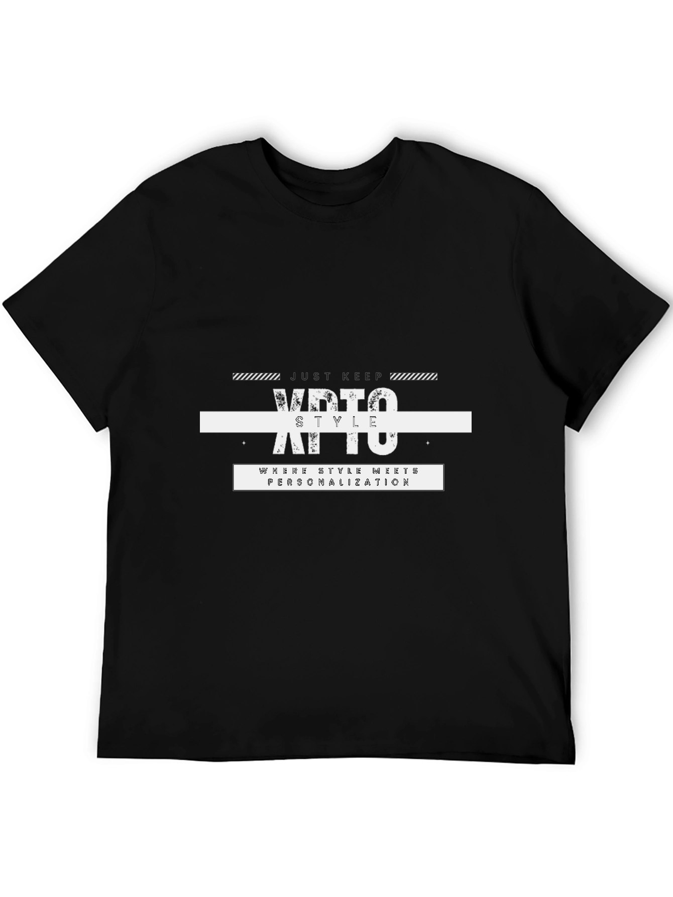 Modern Style Black Graphic Tee