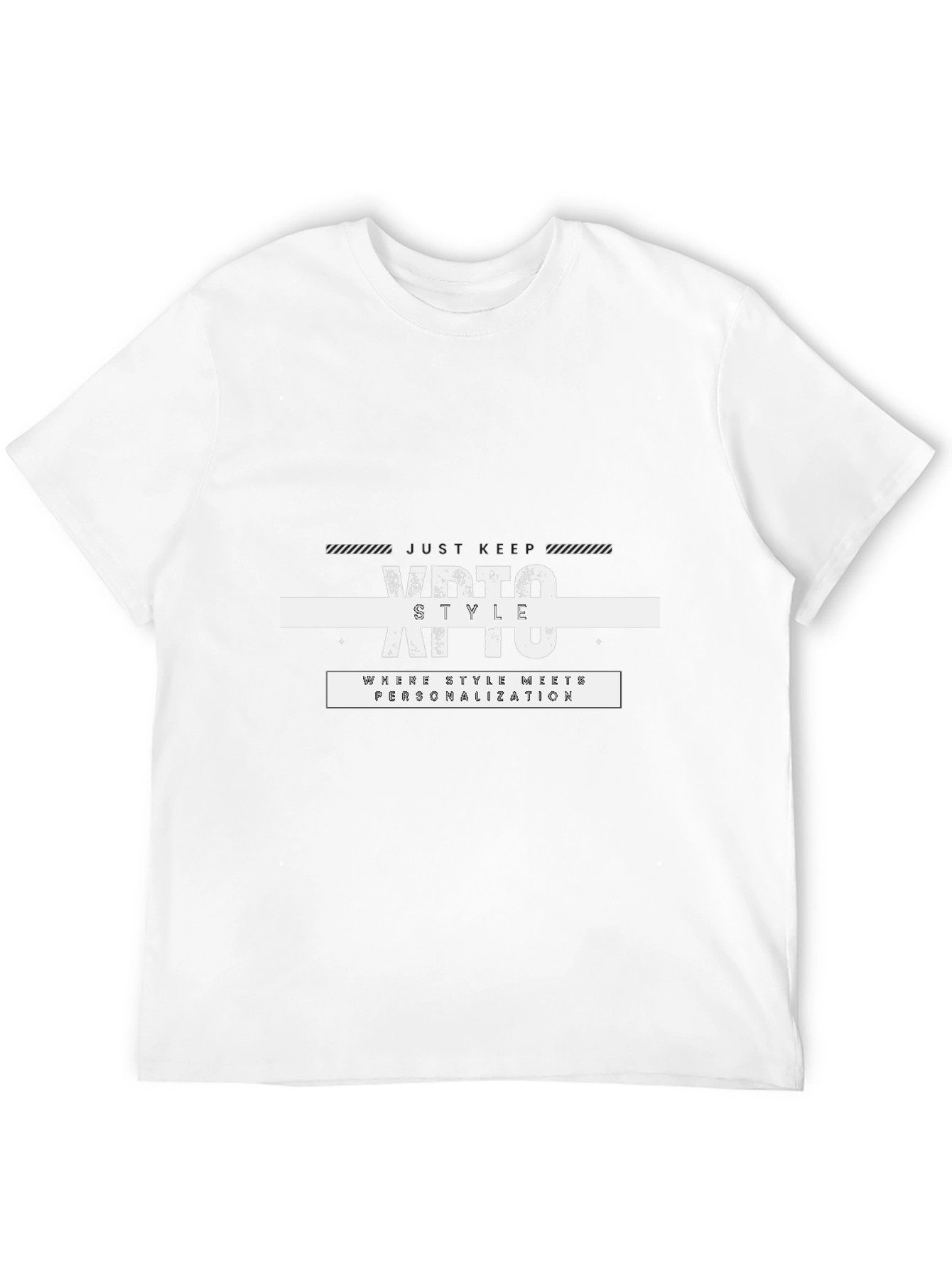 Modern Style Black Graphic Tee