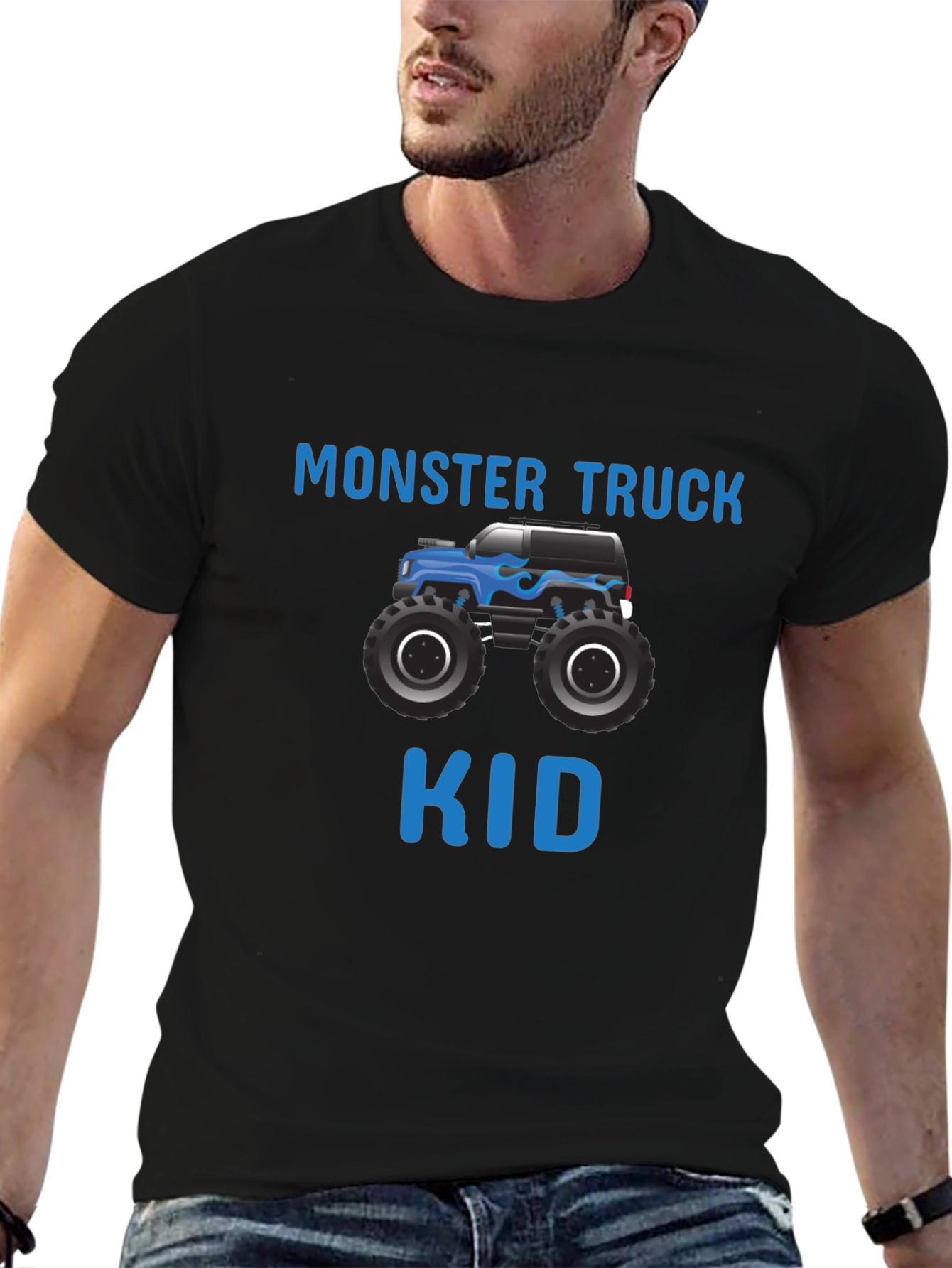 Monster Truck Kid Graphic T-Shirt