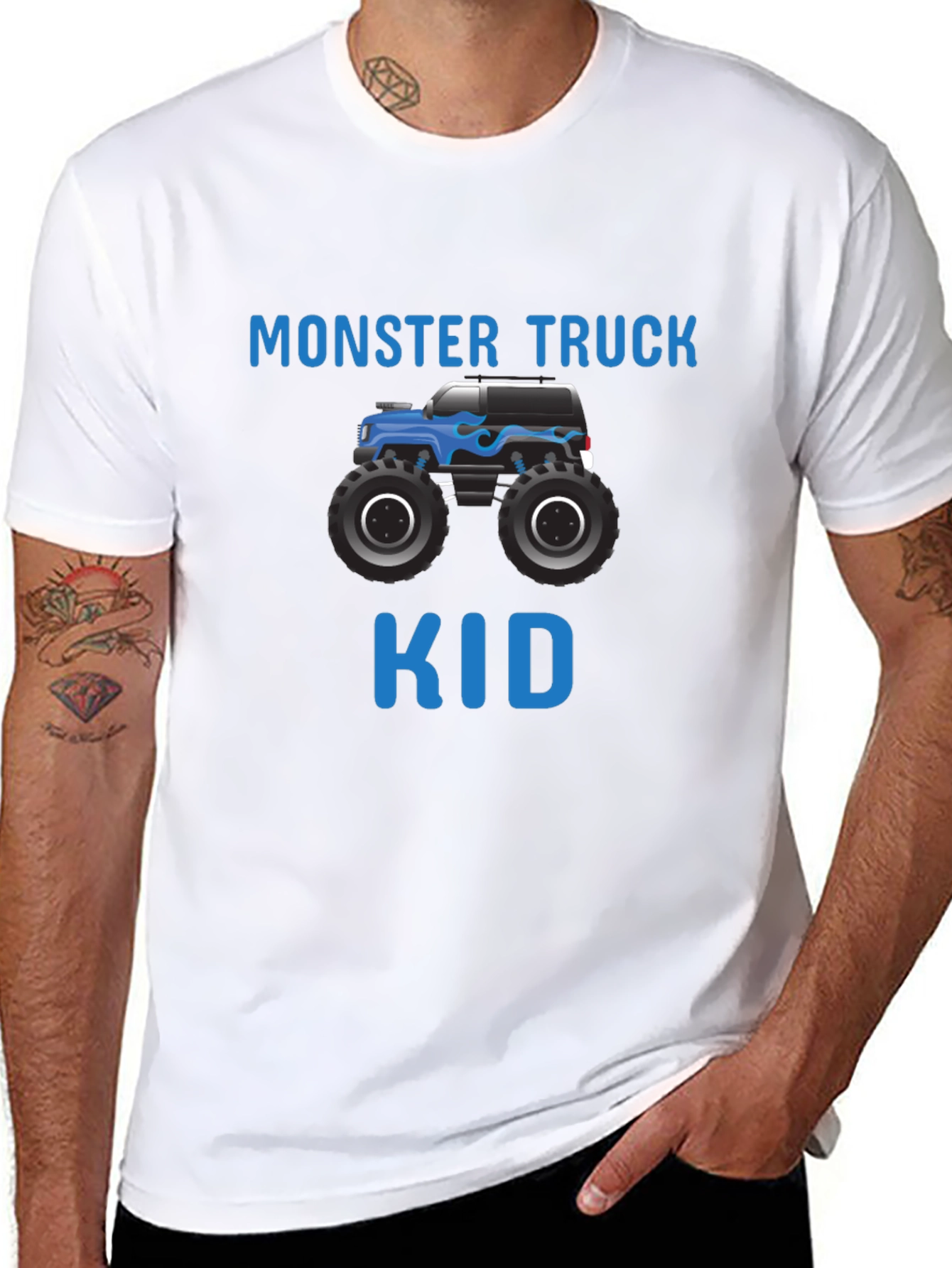 Monster Truck Kid Graphic T-Shirt