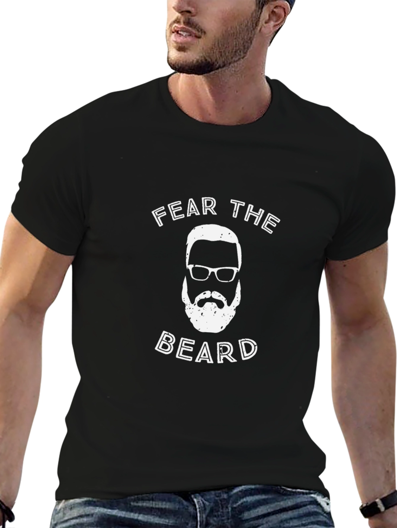 Fear The Beard T-Shirt - Funny Bearded Man Tee