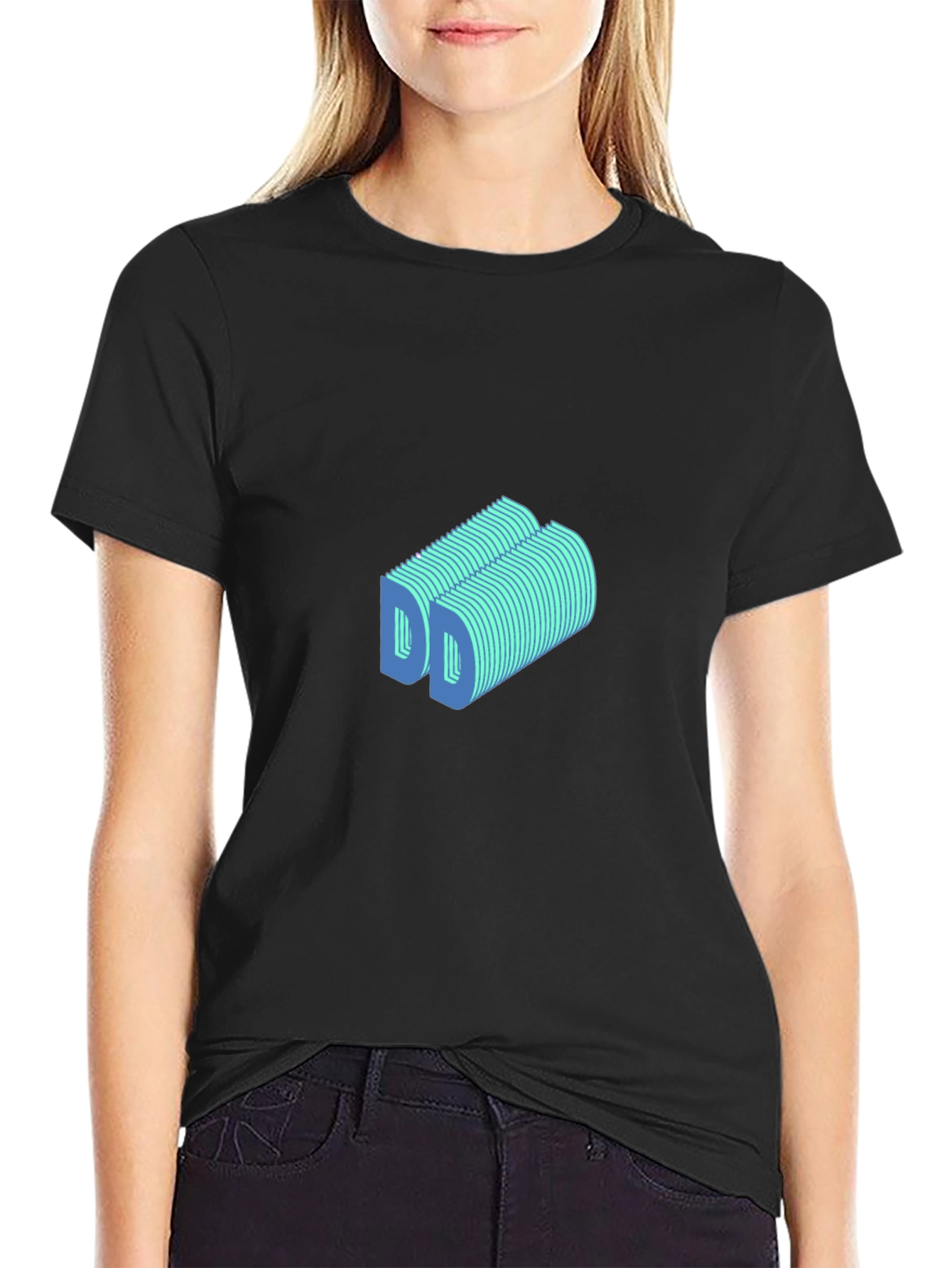 Modern DD Graphic Black T-Shirt