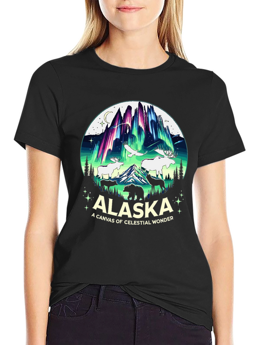 Alaska Celestial Wonder Graphic T-Shirt