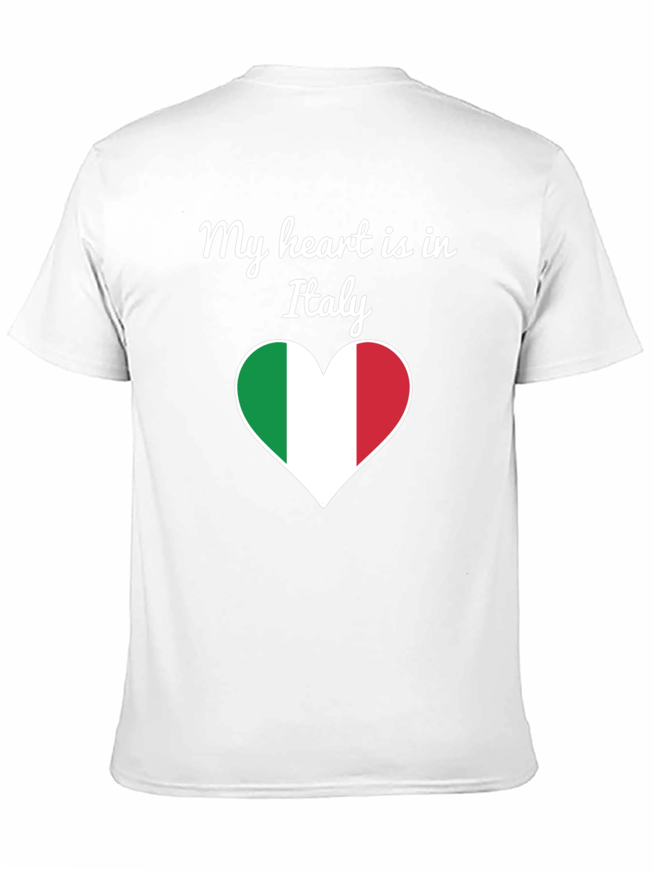 Italy Heart Flag Graphic T-Shirt