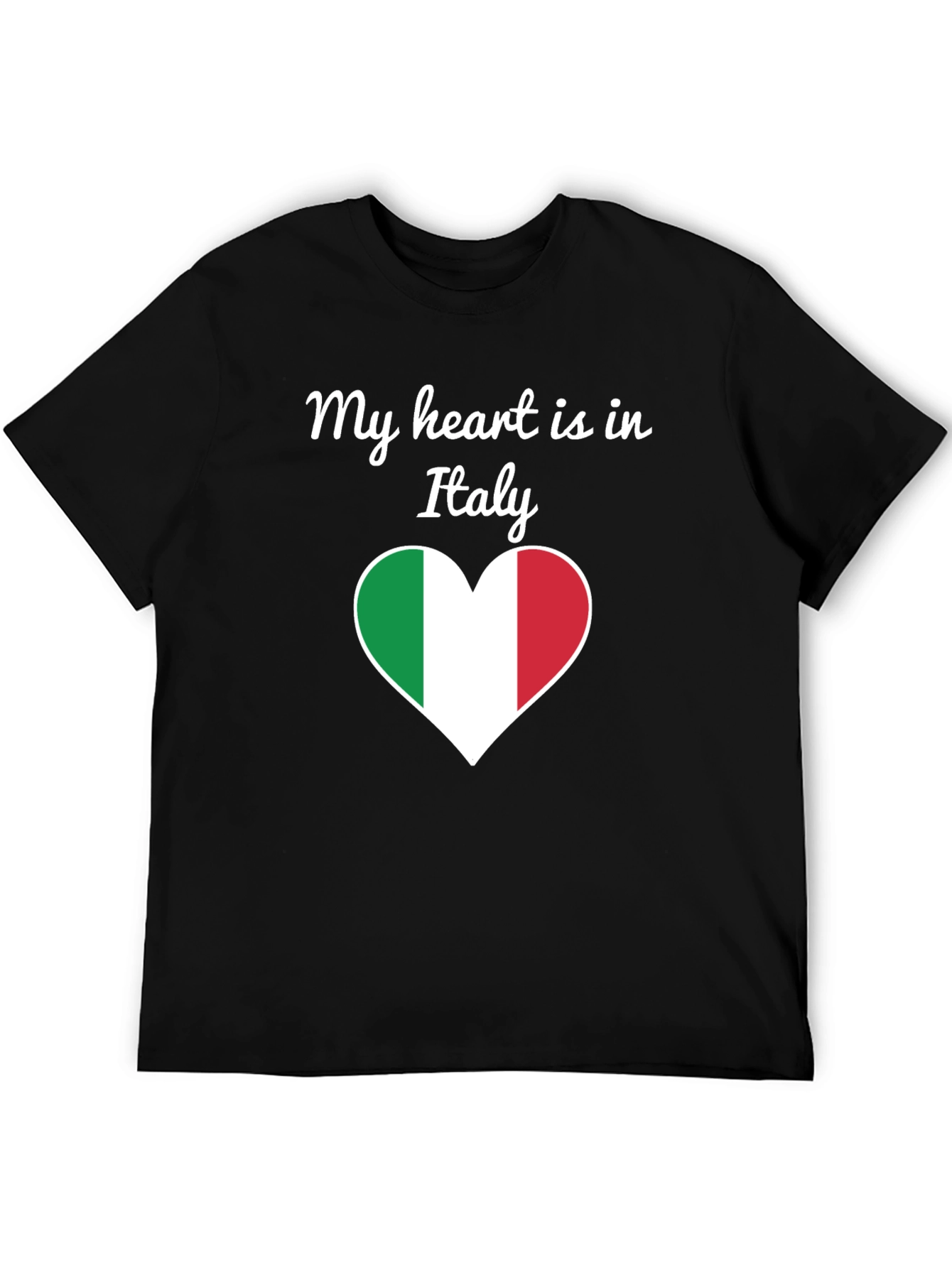 Italy Heart Flag Graphic T-Shirt