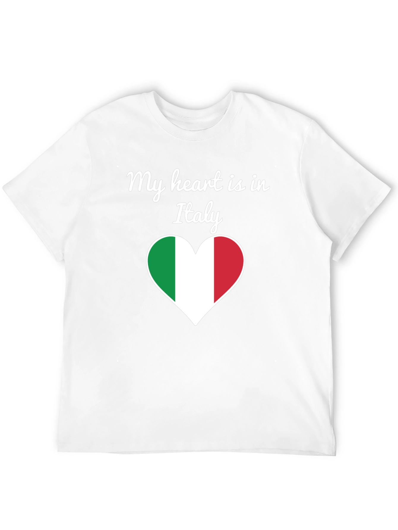 Italy Heart Flag Graphic T-Shirt